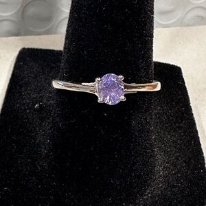 Sterling Silver w/natural tanzanite